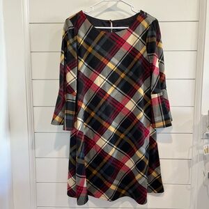 Jessica Howard plaid shift dress